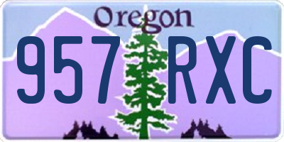 OR license plate 957RXC