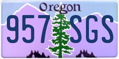 OR license plate 957SGS