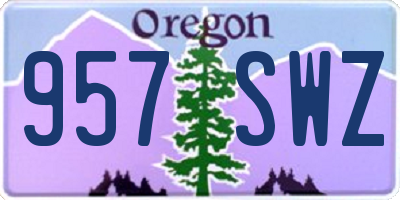 OR license plate 957SWZ