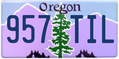 OR license plate 957TIL