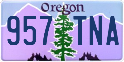 OR license plate 957TNA