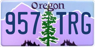 OR license plate 957TRG