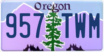 OR license plate 957TWM