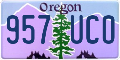 OR license plate 957UCO