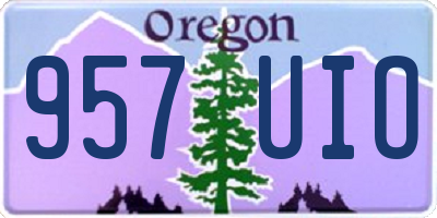 OR license plate 957UIO