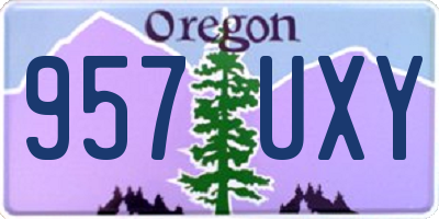 OR license plate 957UXY