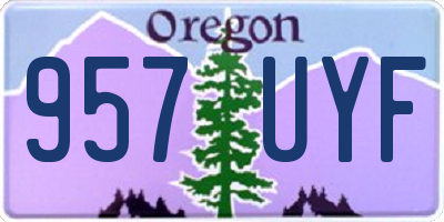 OR license plate 957UYF