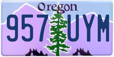 OR license plate 957UYM