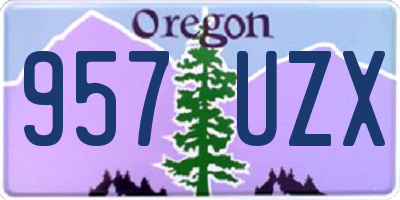 OR license plate 957UZX