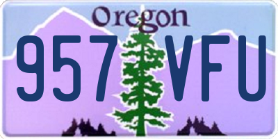 OR license plate 957VFU