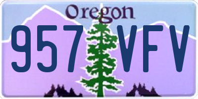 OR license plate 957VFV