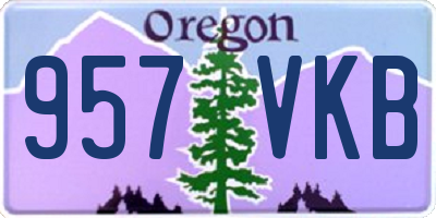 OR license plate 957VKB