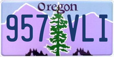 OR license plate 957VLI