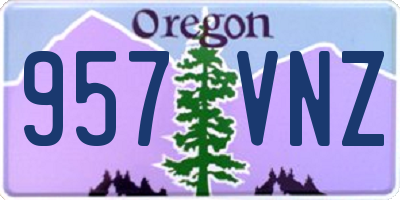 OR license plate 957VNZ