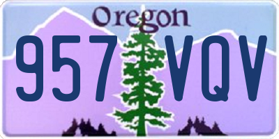 OR license plate 957VQV