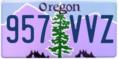 OR license plate 957VVZ