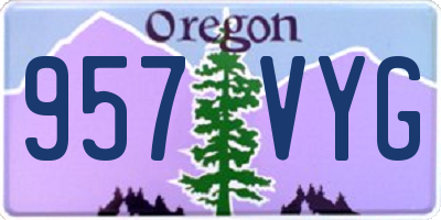 OR license plate 957VYG
