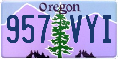 OR license plate 957VYI