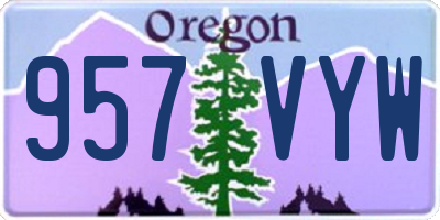 OR license plate 957VYW