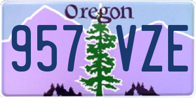 OR license plate 957VZE