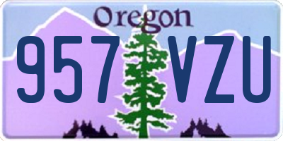 OR license plate 957VZU