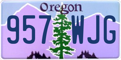 OR license plate 957WJG