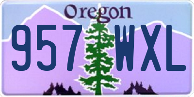 OR license plate 957WXL