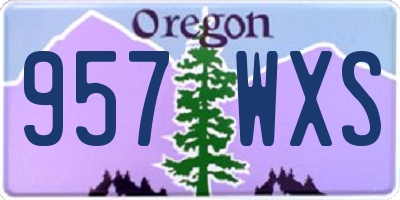 OR license plate 957WXS