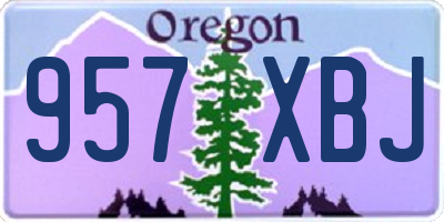 OR license plate 957XBJ