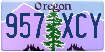 OR license plate 957XCY