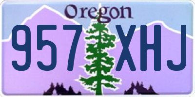 OR license plate 957XHJ