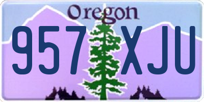 OR license plate 957XJU
