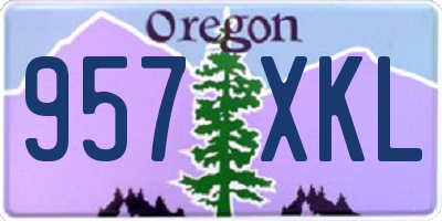 OR license plate 957XKL