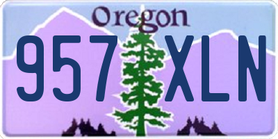 OR license plate 957XLN