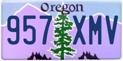 OR license plate 957XMV