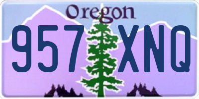 OR license plate 957XNQ