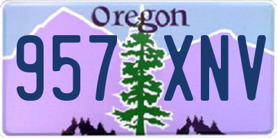 OR license plate 957XNV
