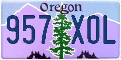 OR license plate 957XOL