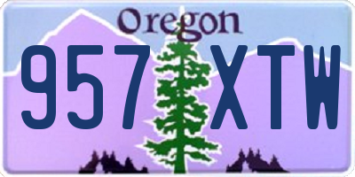 OR license plate 957XTW