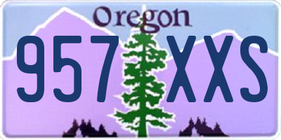 OR license plate 957XXS