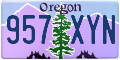 OR license plate 957XYN