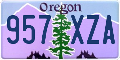 OR license plate 957XZA