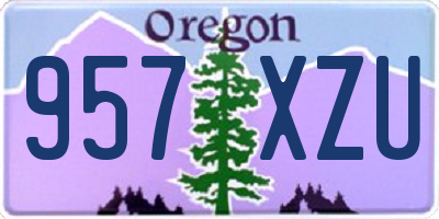 OR license plate 957XZU