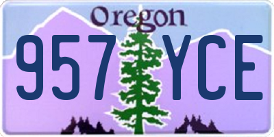 OR license plate 957YCE