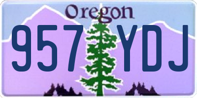 OR license plate 957YDJ