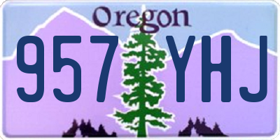 OR license plate 957YHJ