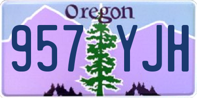 OR license plate 957YJH