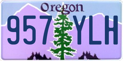 OR license plate 957YLH
