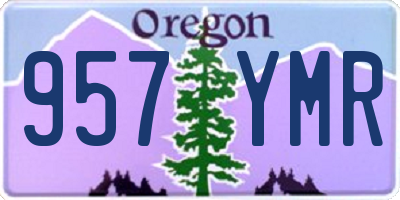 OR license plate 957YMR