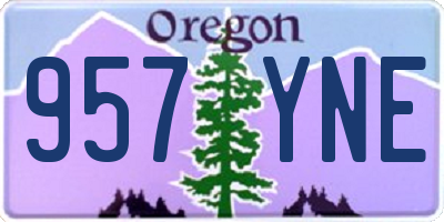 OR license plate 957YNE